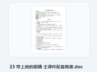 23 带上她的眼睛 主课件配套教案 教学设计